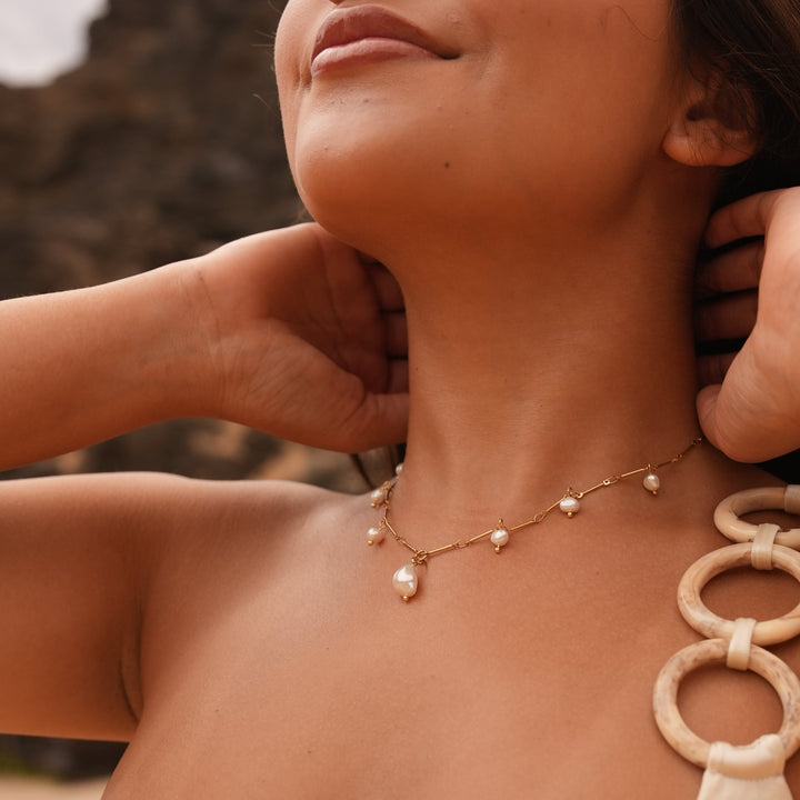 Collier de Perles Santorin