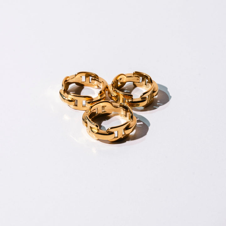 Bague Chaîne Ancre