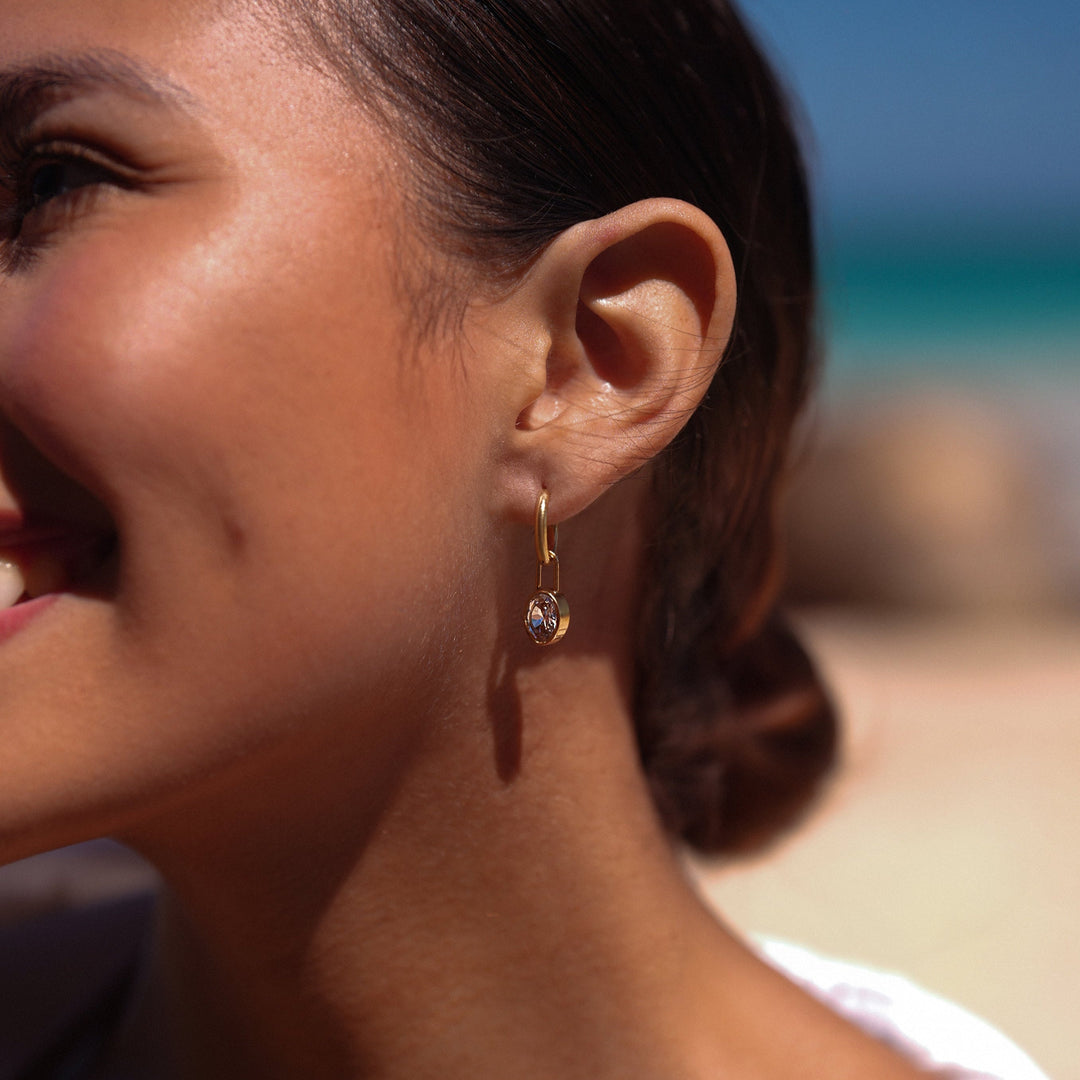 Boucles d'oreilles Diamond Lock