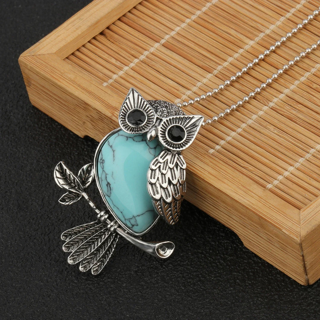 Pendentif en Cristal de Hibou Sagesse
