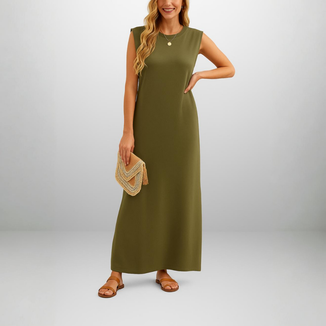 Louise | Robe longue fluide anti-rides