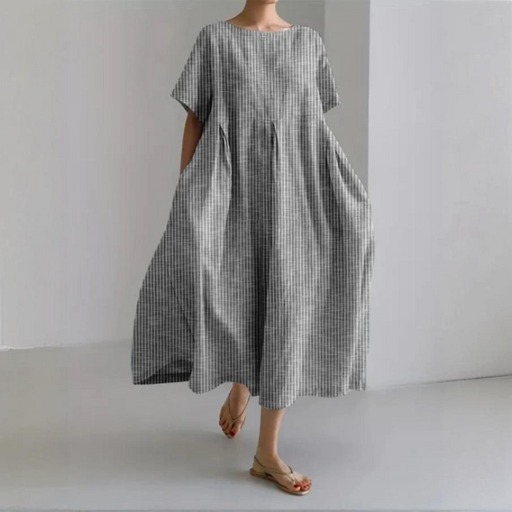Morgane™ | Bianca robe longue décontractée avec coupe confortable et style rétro pour tous les jours