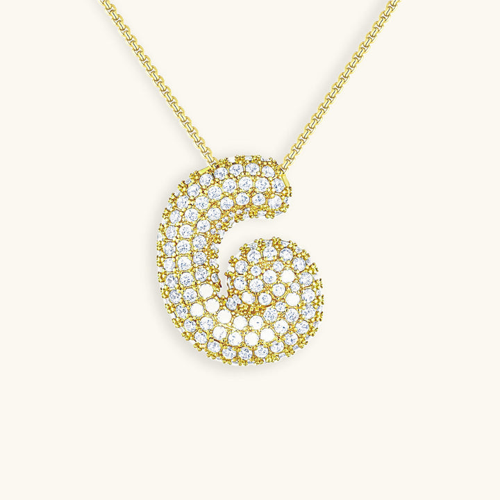 Collier Initiales Hailey Bubble