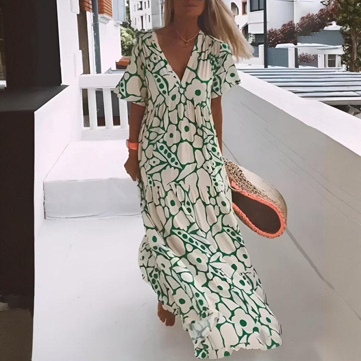 Morgane™ | Robe longue couleurs naturelles