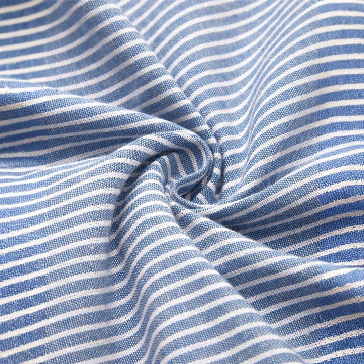 Morgane™ | Striped Cotton Midi Dress