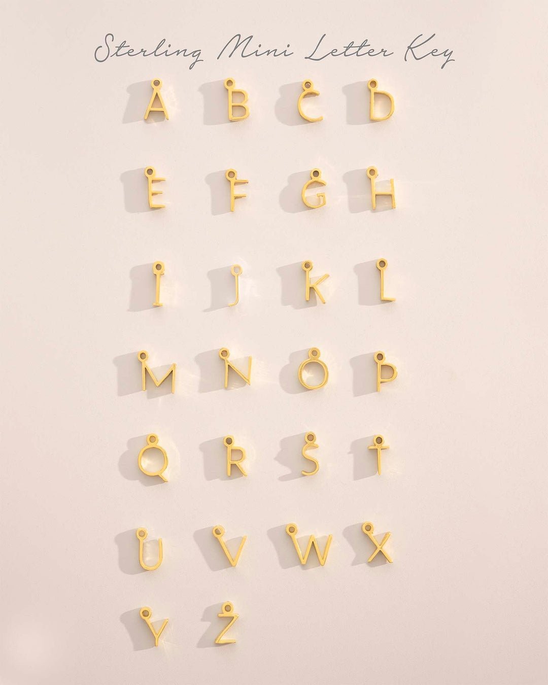 Collier Personnalisé en Argent avec Pierre de Naissance en Lettre