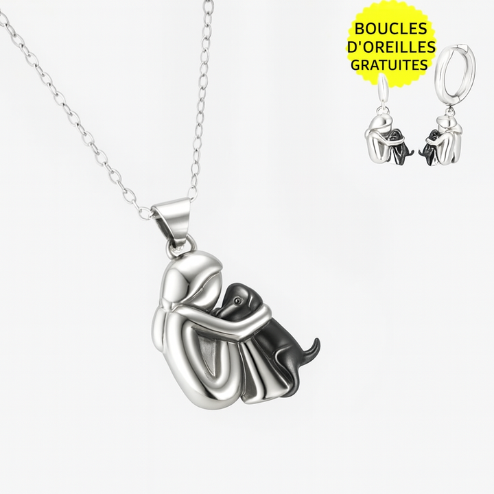 Collier Hug Pendant avec boucles d'oreilles en bonus – offre temporaire