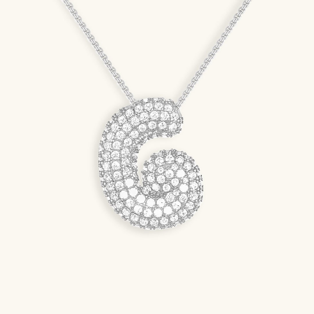 Collier Initiales Hailey Bubble