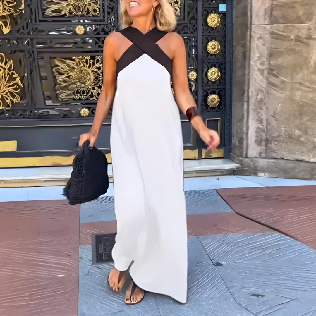 Morgane™ | Crossed Neck Jumpsuit
