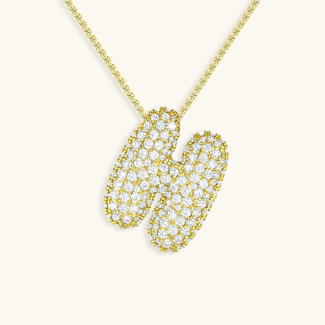 Collier Initiales Hailey Bubble
