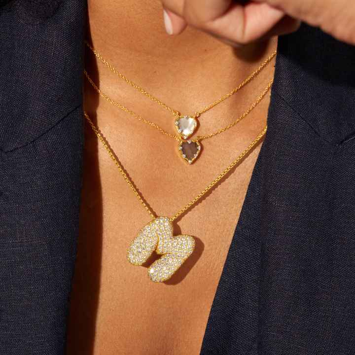 Collier Initiales Hailey Bubble