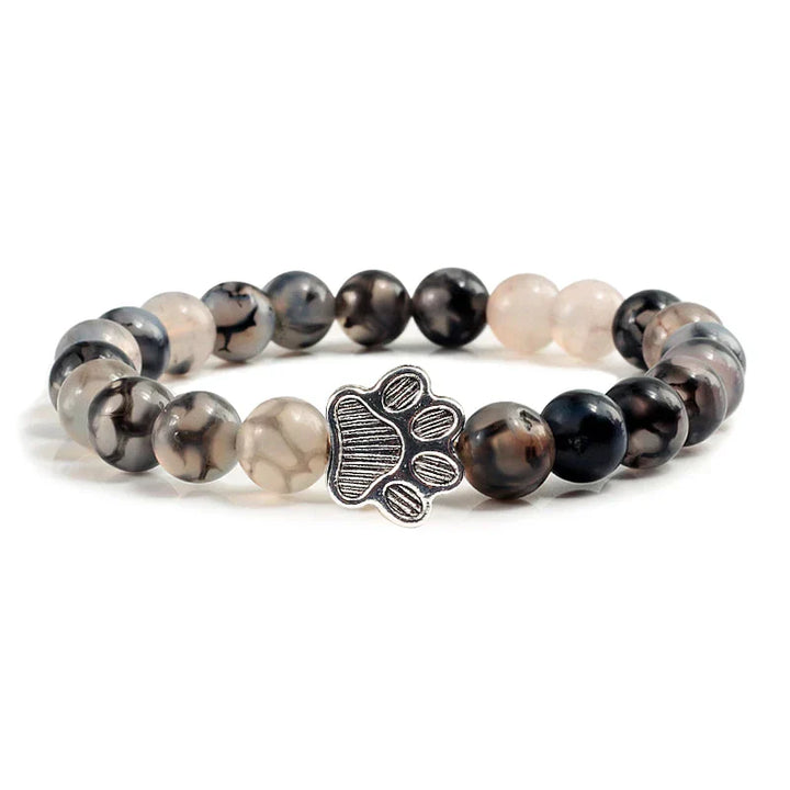 Bracelet Patte Perlé – Design en Pierre Naturelle