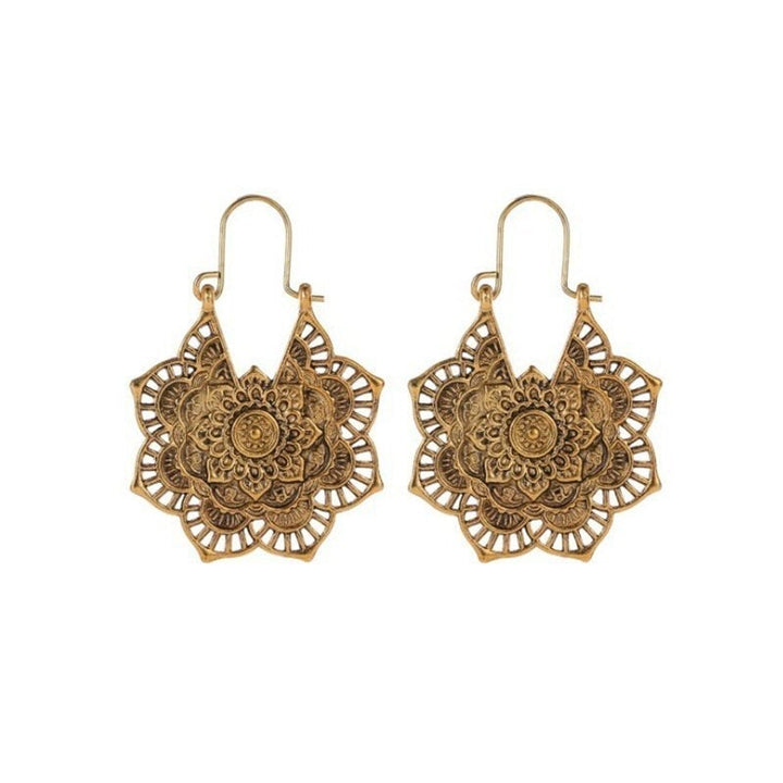 Boucles d'oreilles Lotus Mandala : Une touche d'élégance