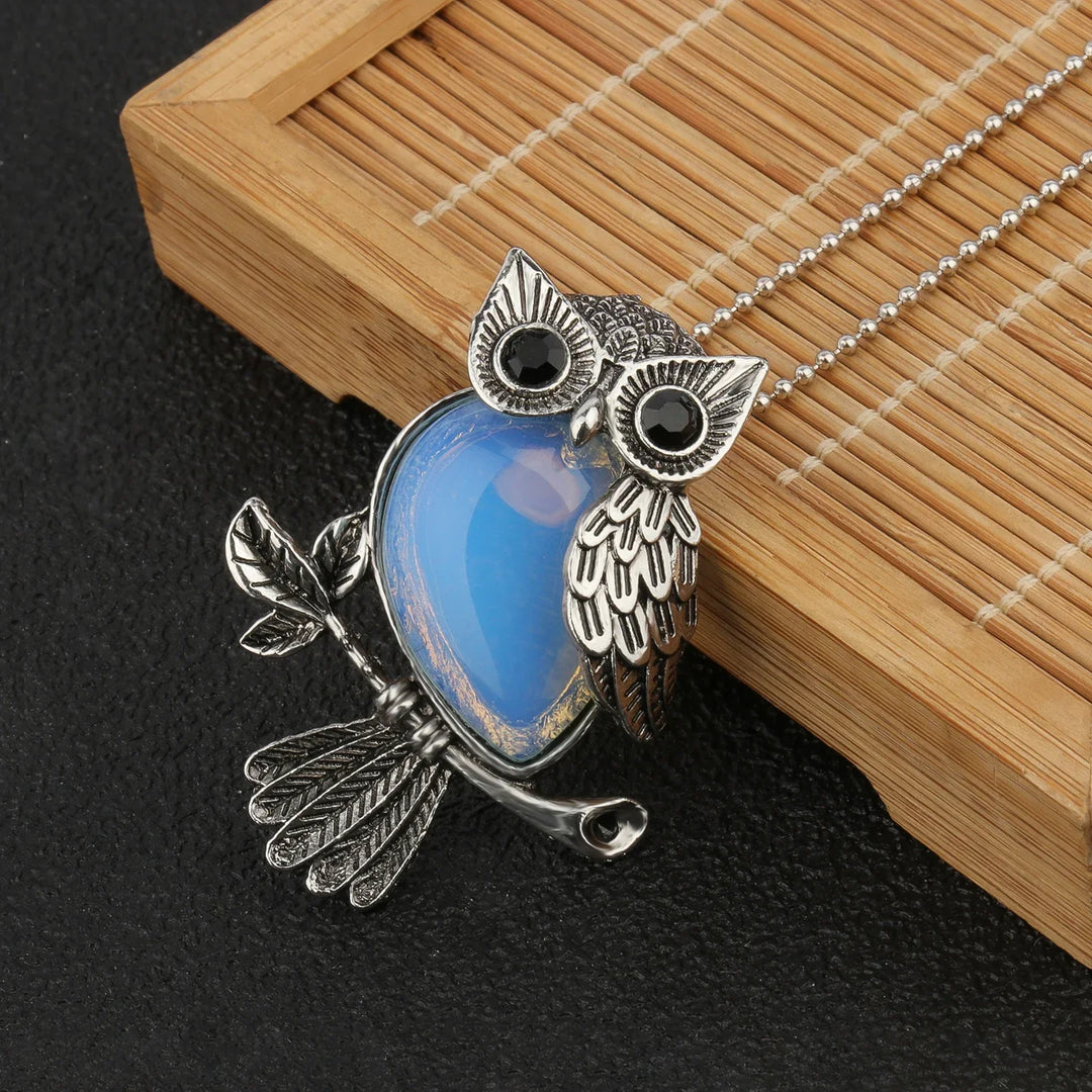 Pendentif en Cristal de Hibou Sagesse