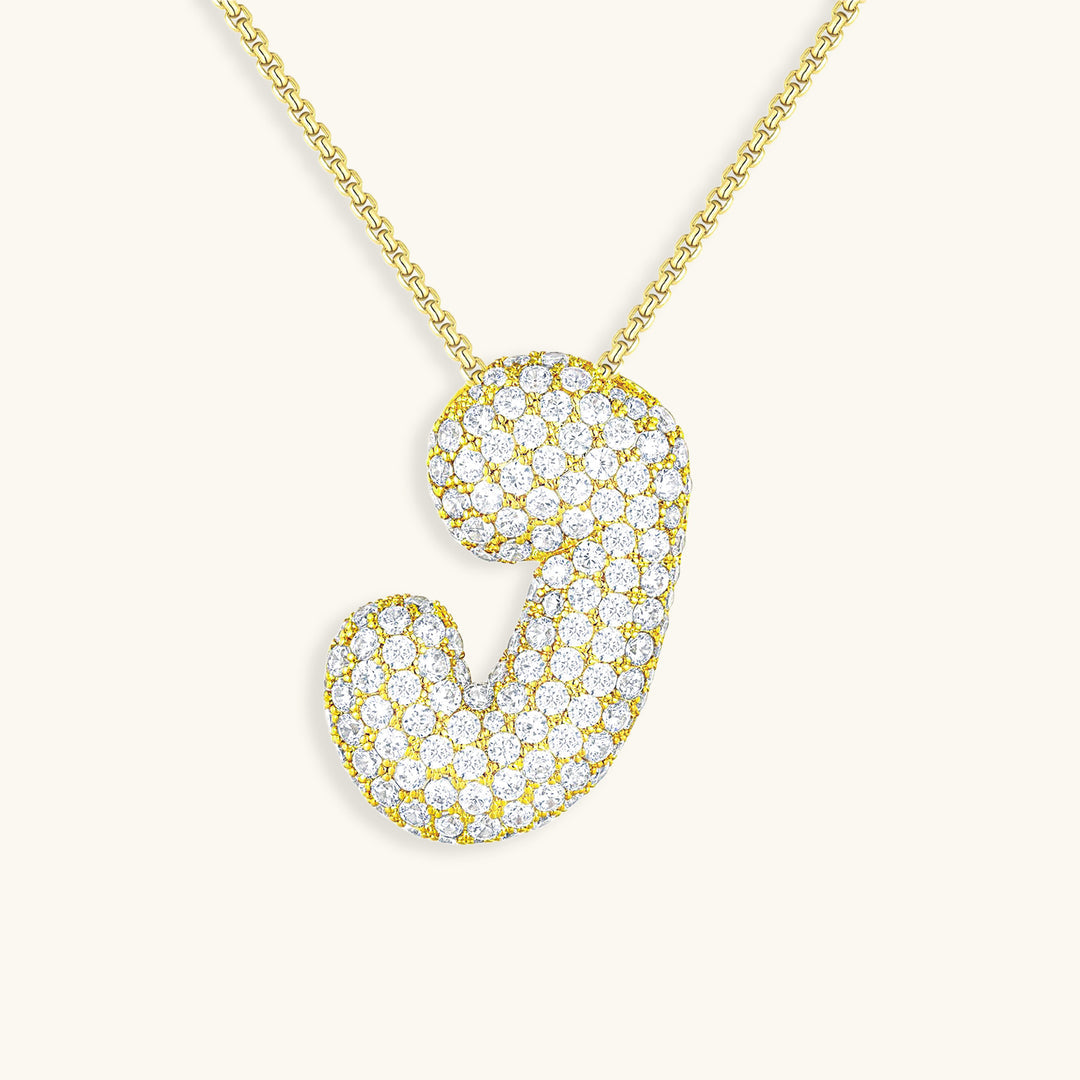 Collier Initiales Hailey Bubble