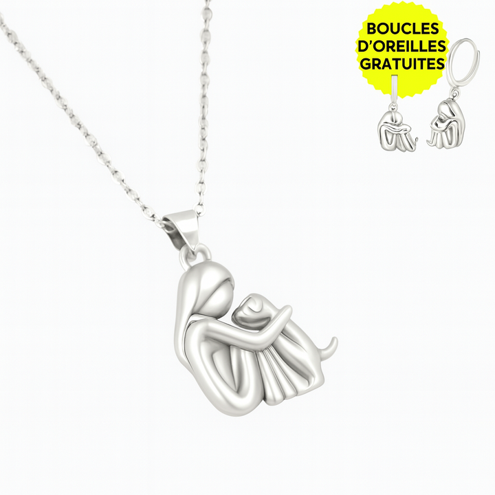 Collier Hug Pendant avec boucles d'oreilles en bonus – offre temporaire