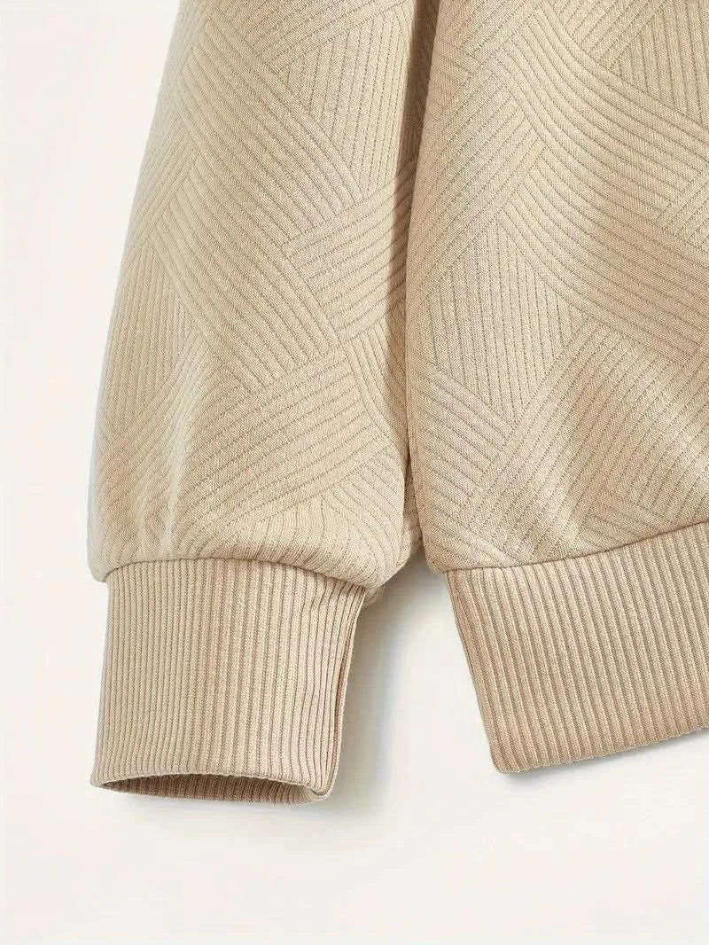 Morgan™ – Oliver Pull zippé vintage à motifs géométriques