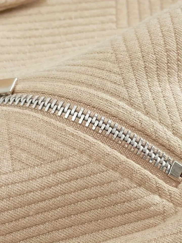 Morgan™ – Oliver Pull zippé vintage à motifs géométriques