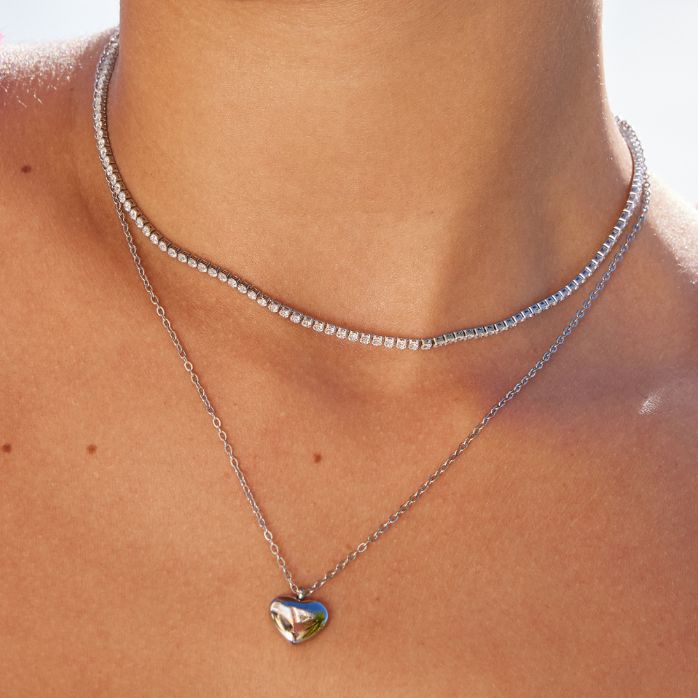 Collier en Cristal Lexi Silber