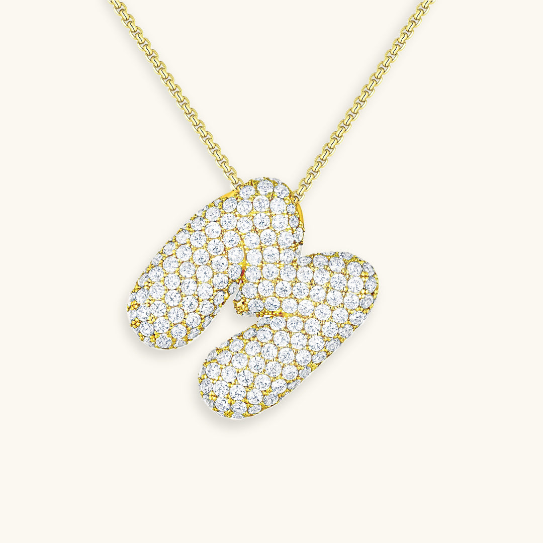 Collier Initiales Hailey Bubble