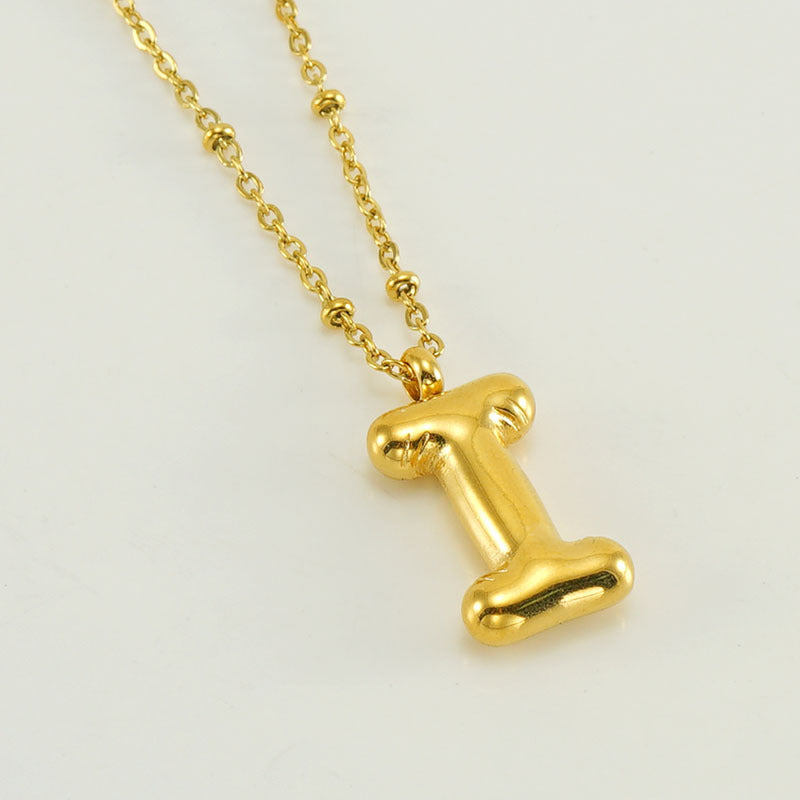 Collier Initial en Lettre Bulle