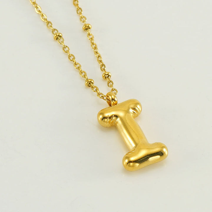 Collier Initial en Lettre Bulle