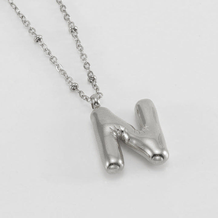 Collier Initial en Lettre Bulle