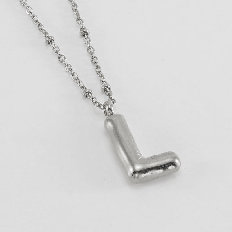 Collier Initial en Lettre Bulle