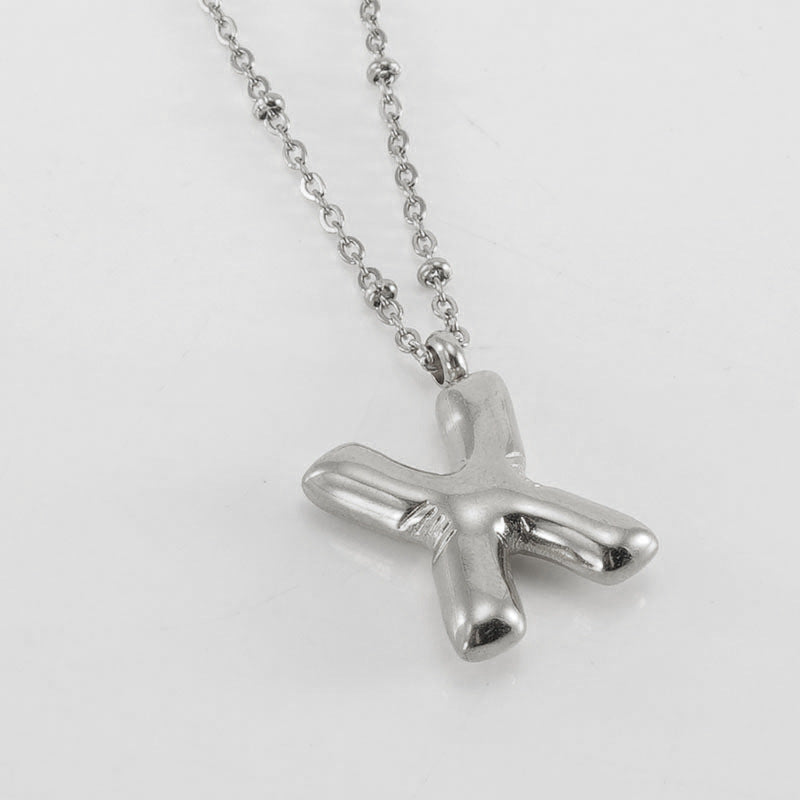 Collier Initial en Lettre Bulle