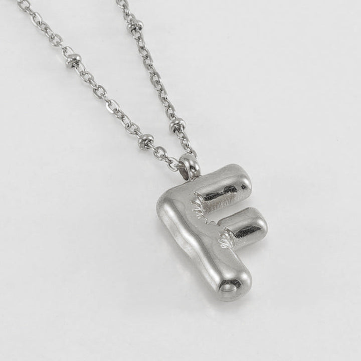 Collier Initial en Lettre Bulle