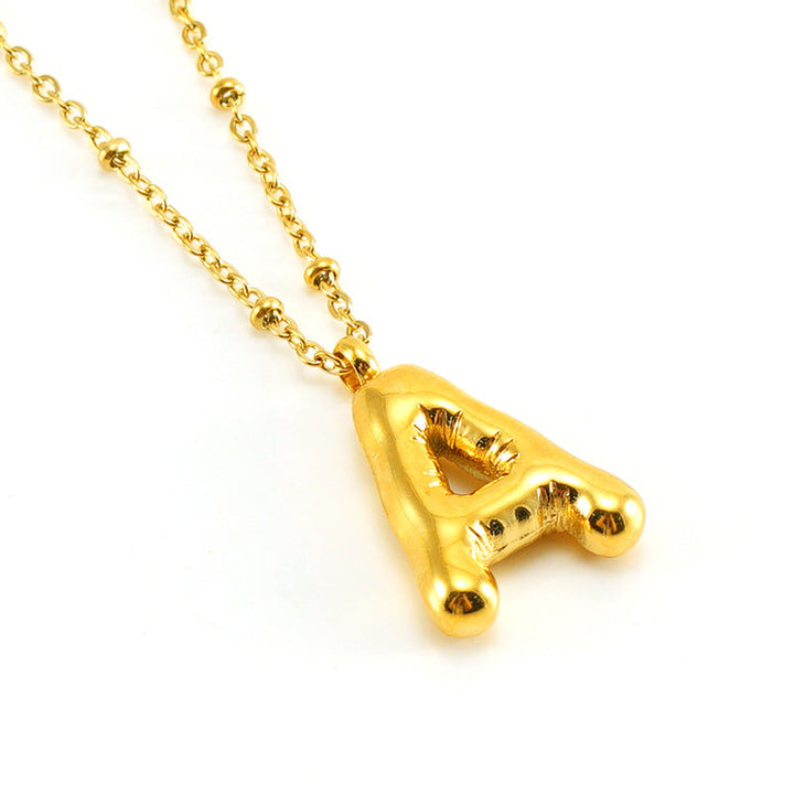 Collier Initial en Lettre Bulle