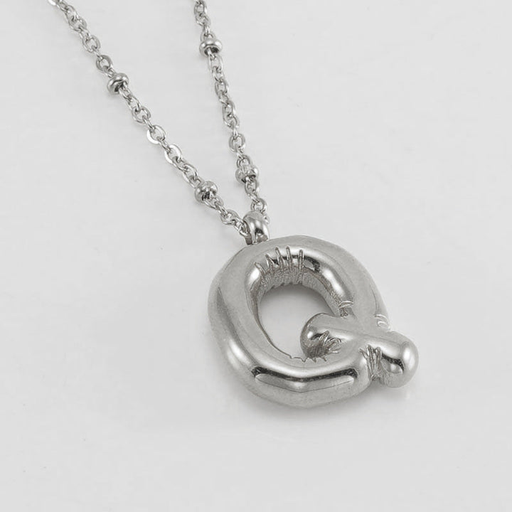 Collier Initial en Lettre Bulle
