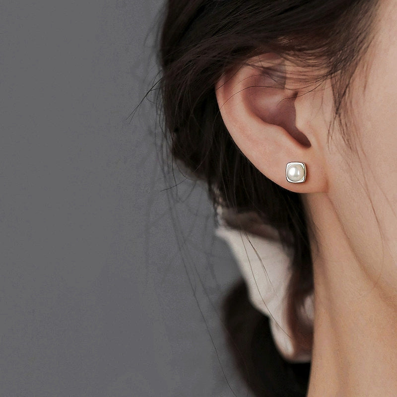 Boucles d'oreilles tendance avec perles d'eau douce