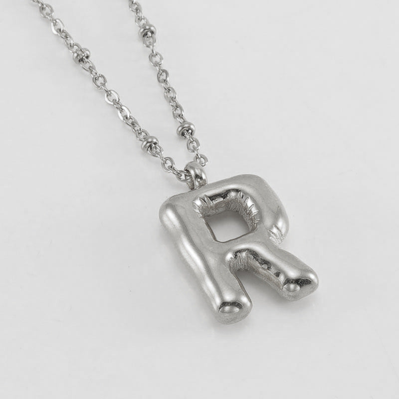Collier Initial en Lettre Bulle