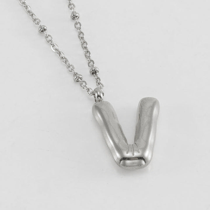 Collier Initial en Lettre Bulle