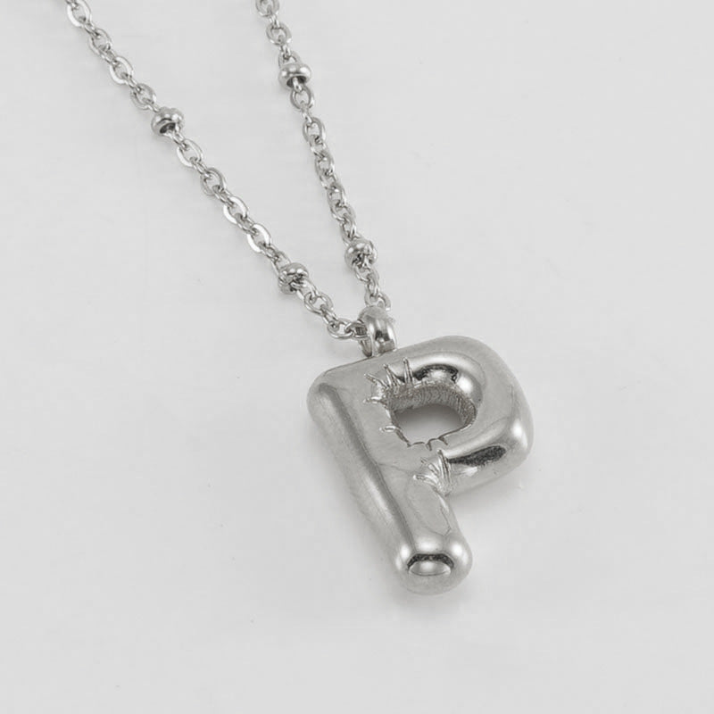 Collier Initial en Lettre Bulle