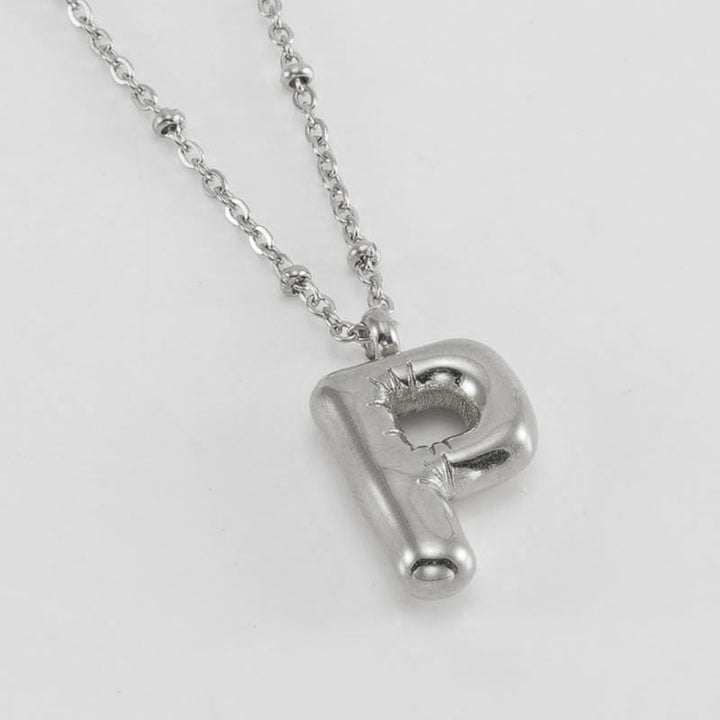 Collier Initial en Lettre Bulle
