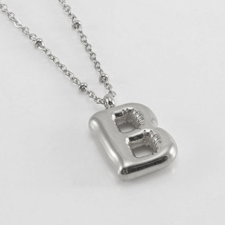 Collier Initial en Lettre Bulle