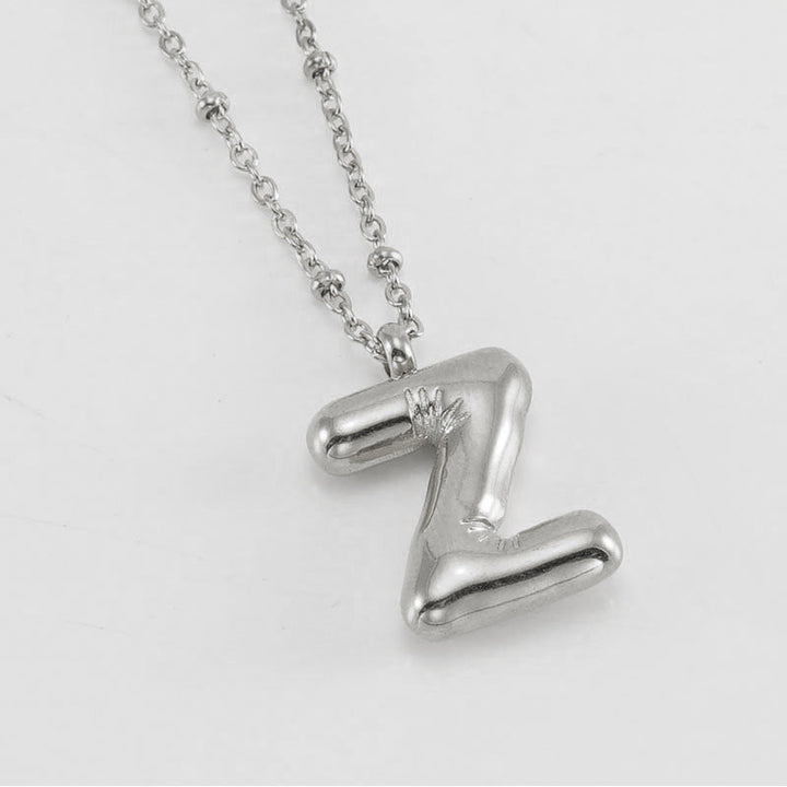 Collier Initial en Lettre Bulle