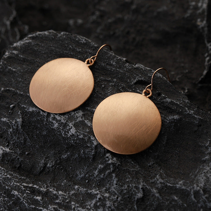 Boucles d'oreilles en Plaque Dorée Vintage