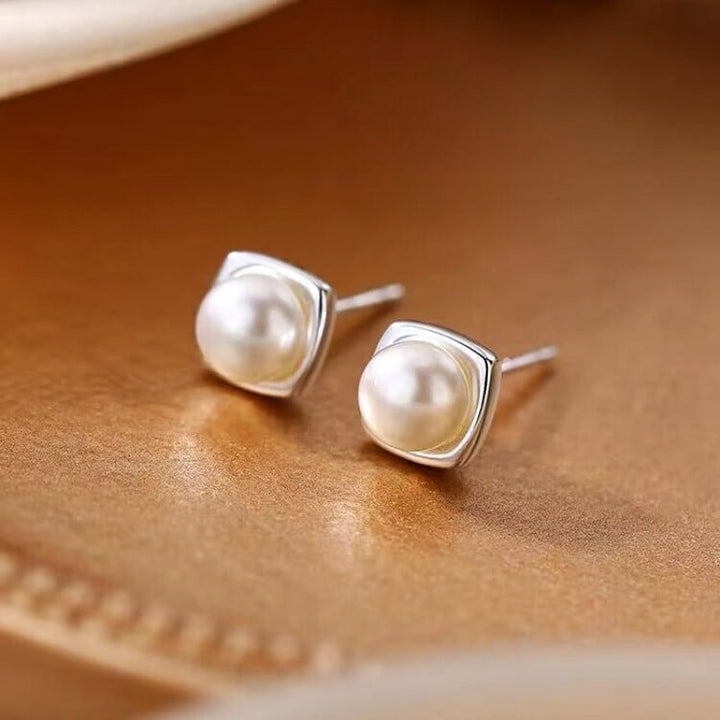 Boucles d'oreilles tendance avec perles d'eau douce