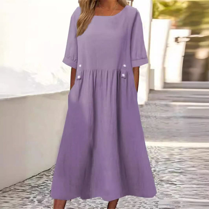Alyssa | Cotton and Linen Dress