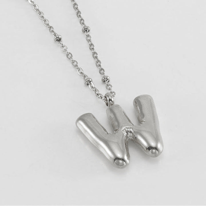 Collier Initial en Lettre Bulle