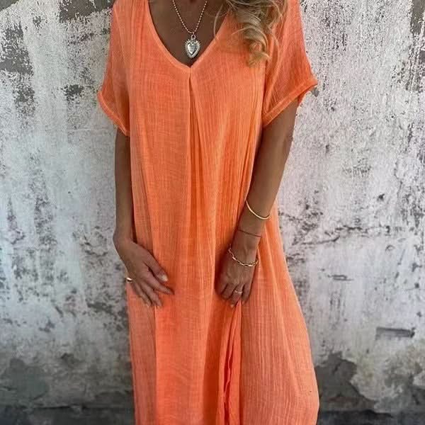 Kalina | Midi Dress with V-Neck
