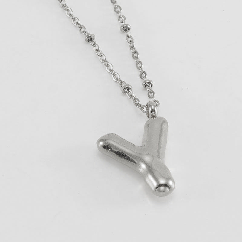 Collier Initial en Lettre Bulle