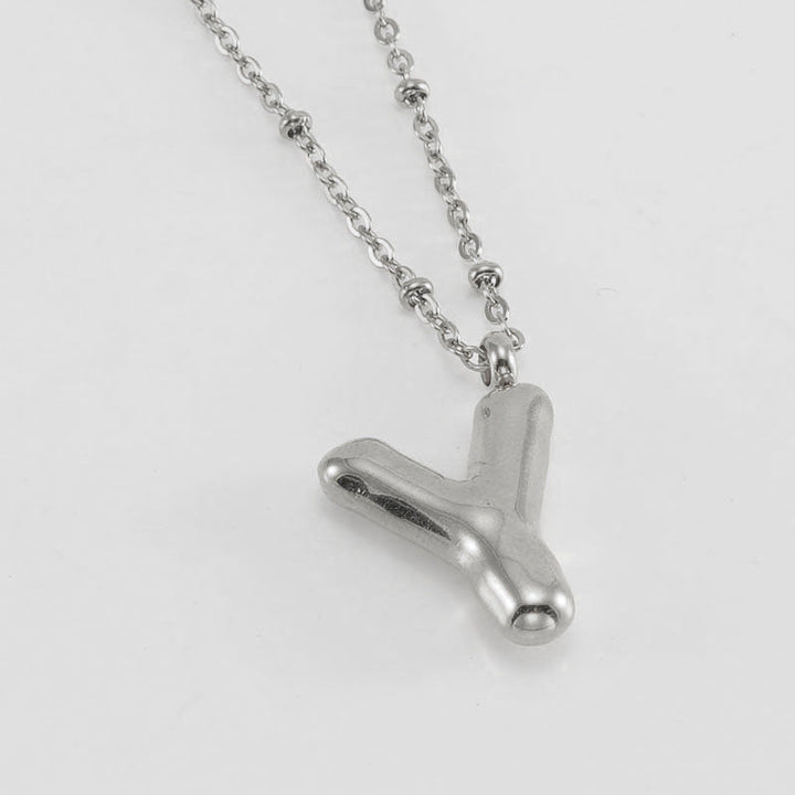Collier Initial en Lettre Bulle