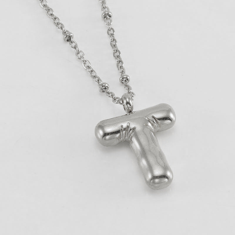 Collier Initial en Lettre Bulle