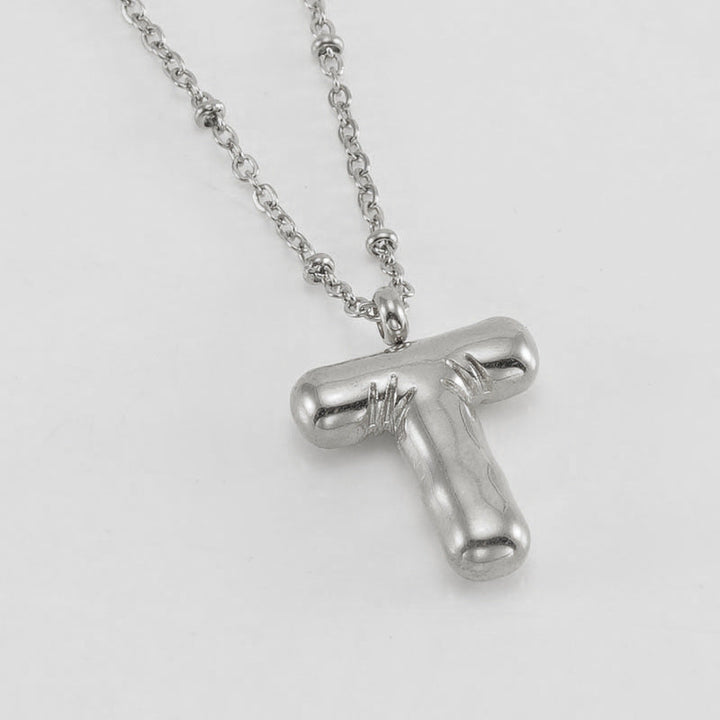 Collier Initial en Lettre Bulle