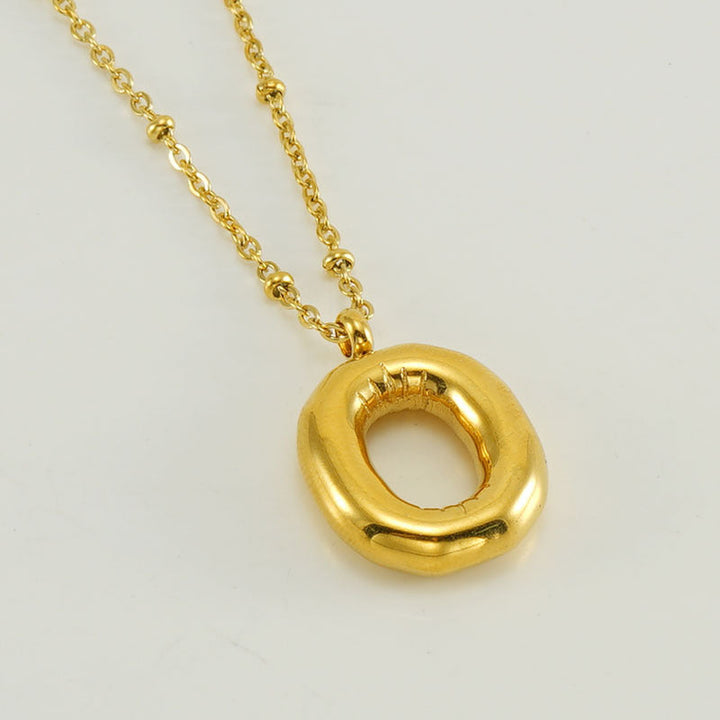 Collier Initial en Lettre Bulle
