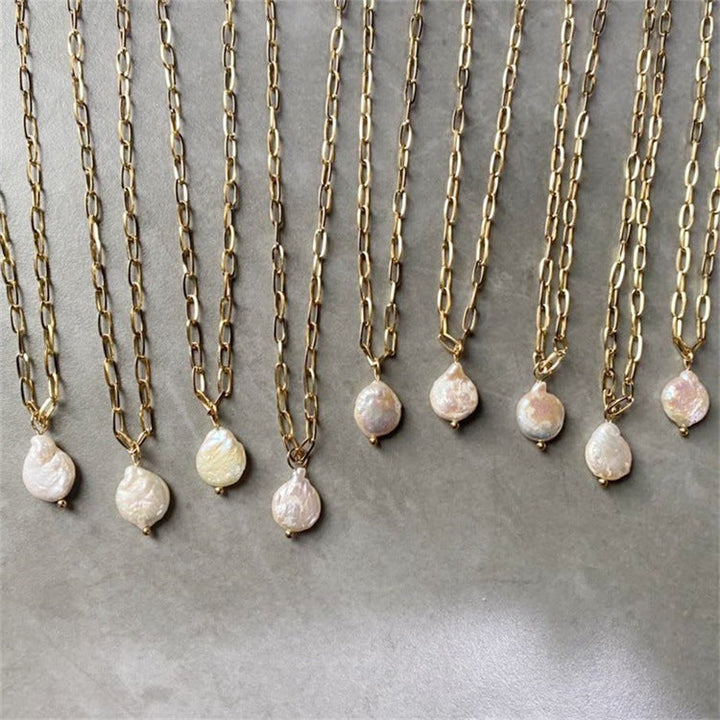 Collier en Papier Clip avec Pièce Hanalei Pearl